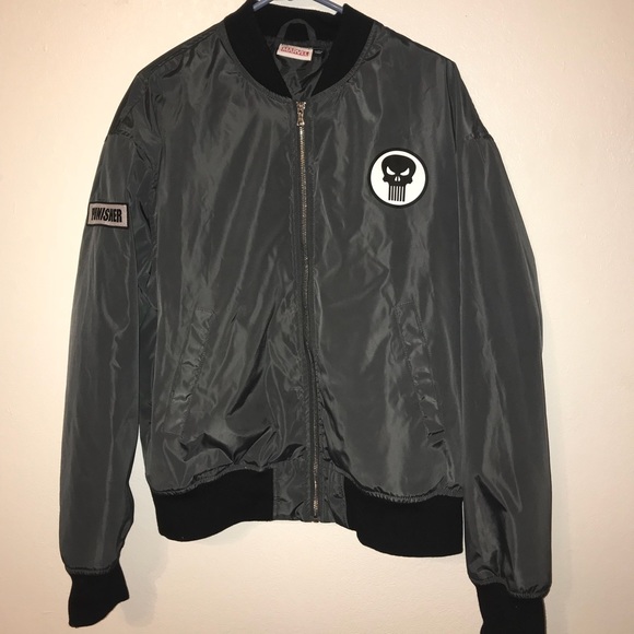 punisher bomber jacket